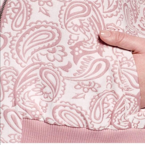 Victoria Beckham Floral Jacquard Bomber Jacket - Picture 3 of 4